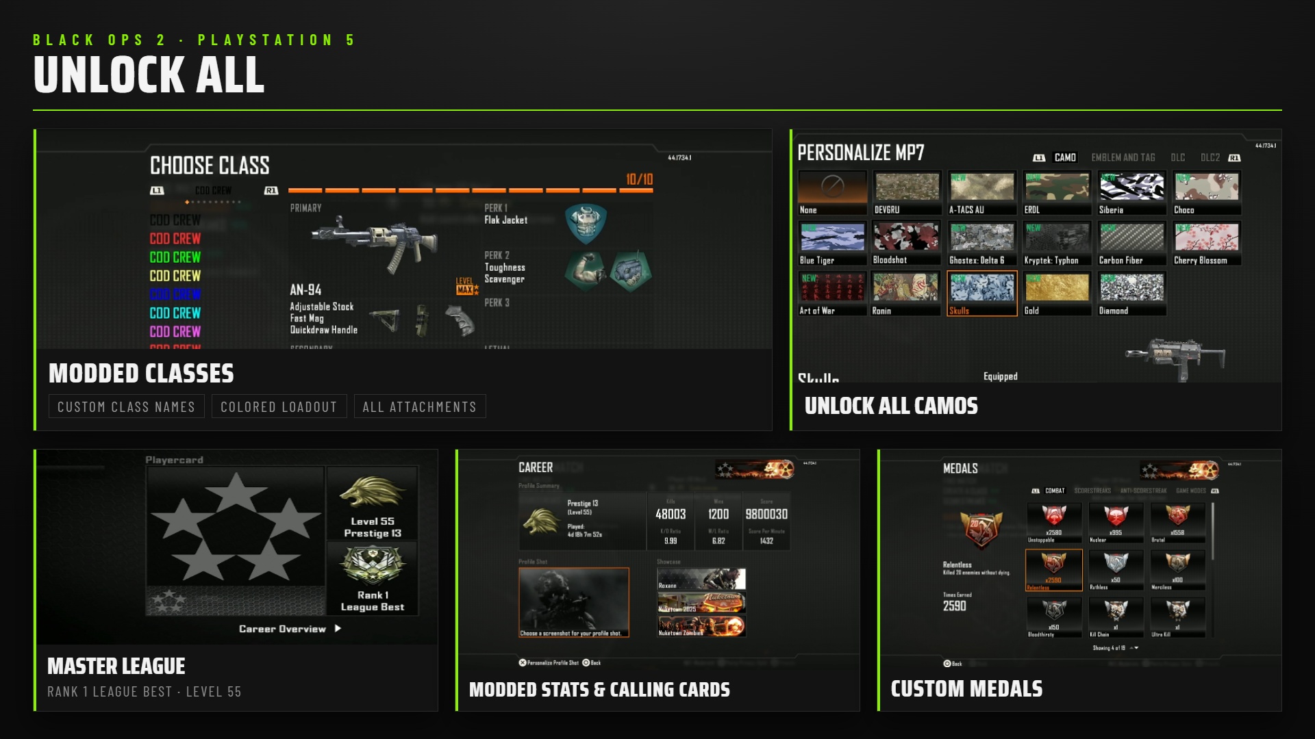 Black Ops 2 Unlock All (PS5)