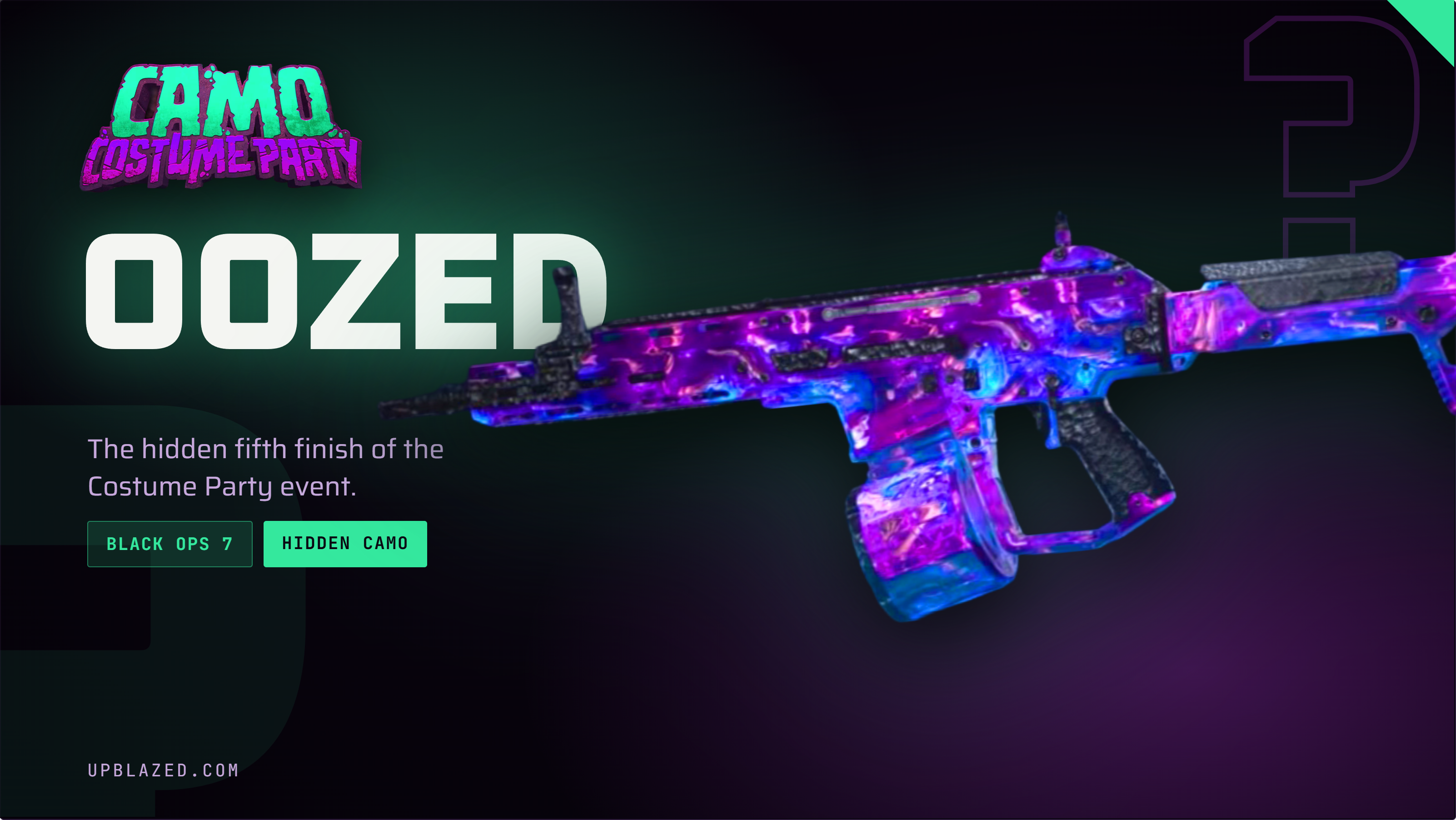BO7 Oozed Camo Unlock (Secret Event Camo)