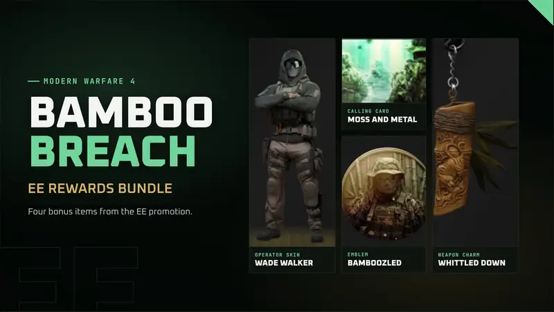 MW4 Bamboo Breach EE Promo Bundle (Wade Walker)