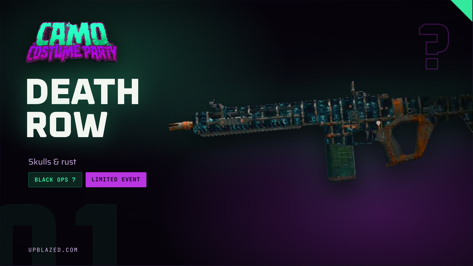 BO7 Warzone Event Camos (Patchwork & Death Row)