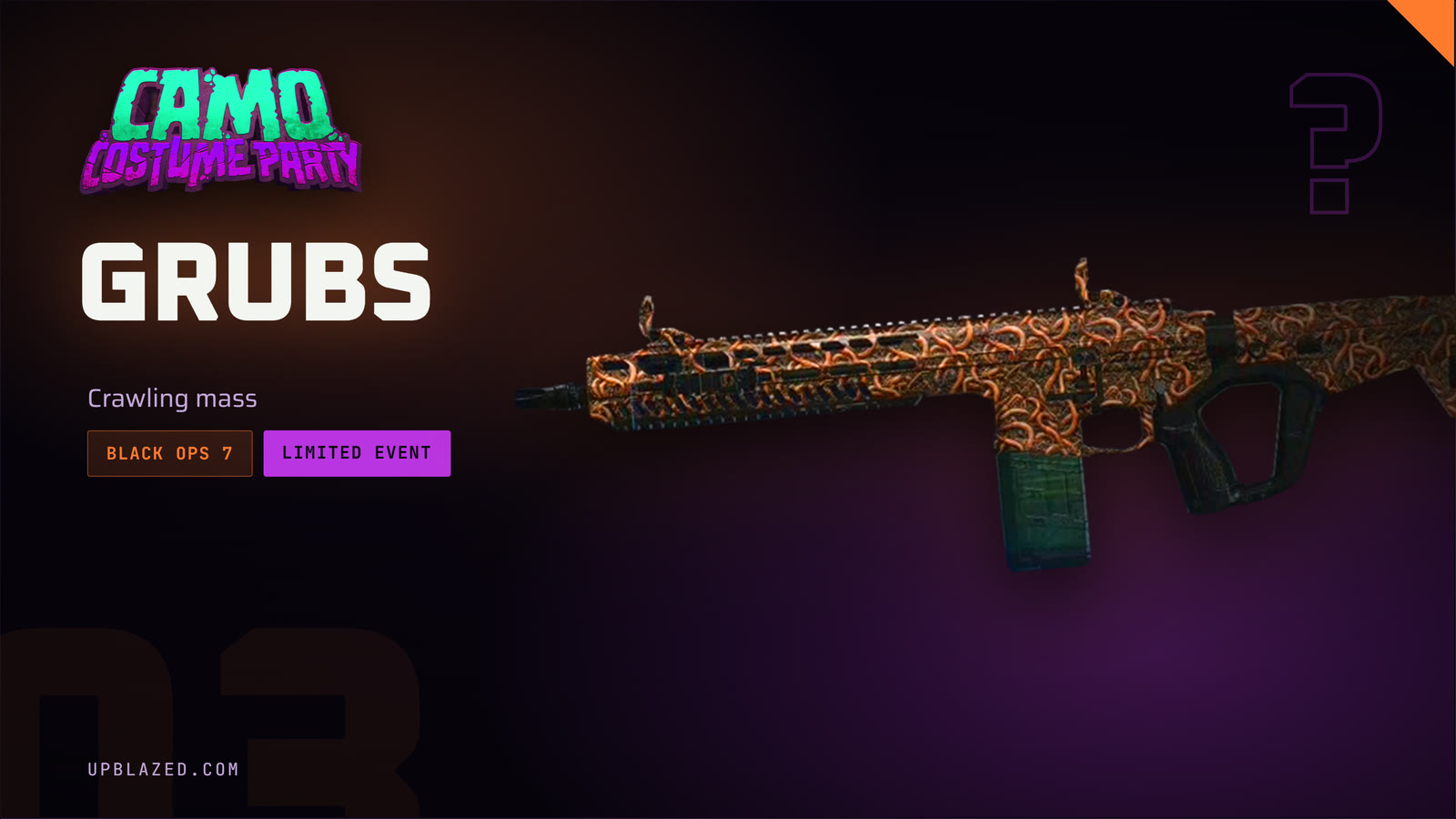BO7 Multiplayer Event Camos (Gray Matter & Grubs)