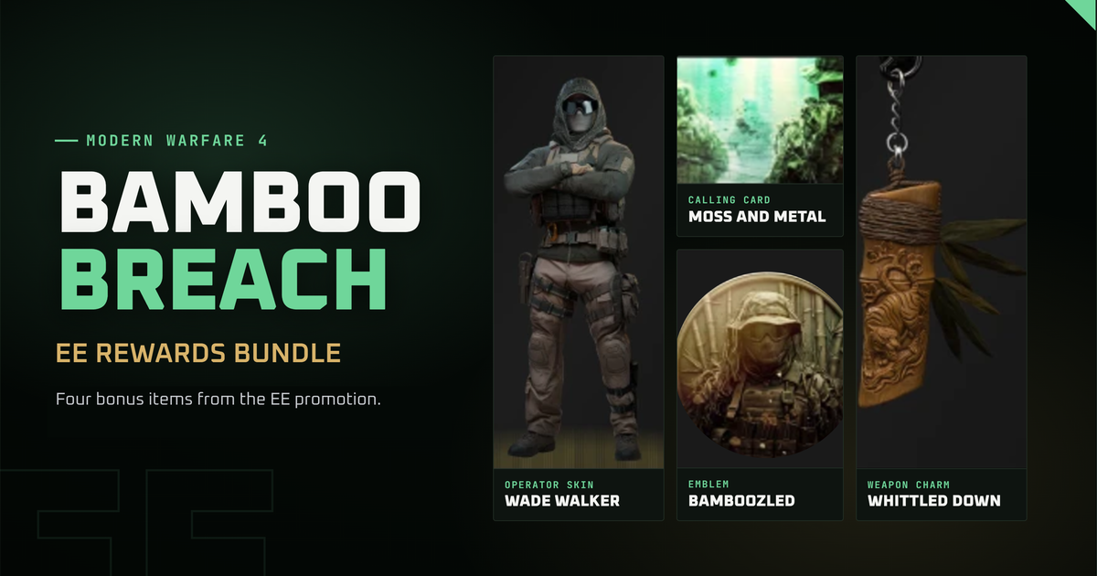 How to Get the MW4 Bamboo Breach Bundle from EE